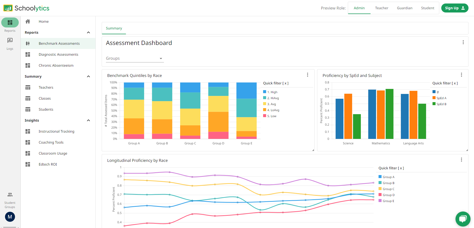 home page admin